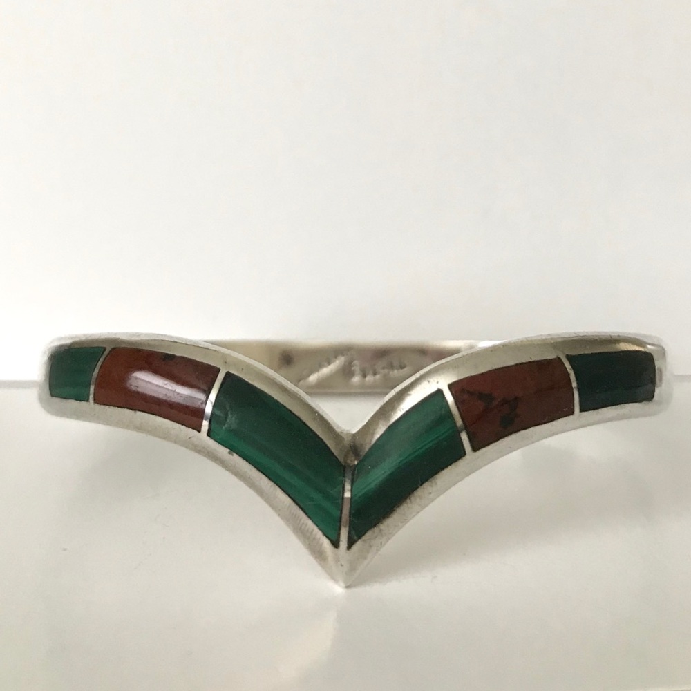 Taxco 950 Sterling Bracelet with Inlays